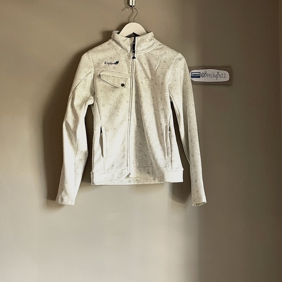 Burton Jackets & Blazers - BURTON Jacket Asymmetrical Full Zip White/off-white jacket